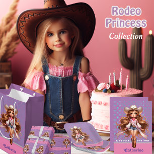 Invitation Western Cowgirl Rodeo Princess 1 Personnalisé