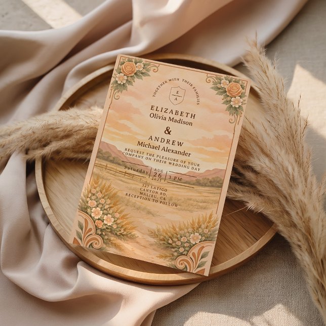 Invitation Western Desert Canyon Wedding (Créateur téléchargé)