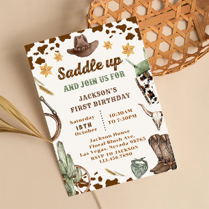 Invitation Western Saddle Up Et Rejoignez-Nous Pour Anniversa
