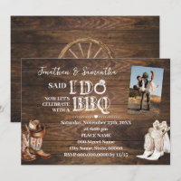 Western Said I do BBQ Elopement après Mariage