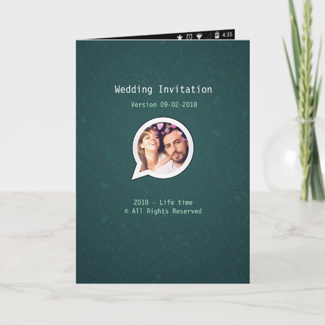 Invitation Whatsapp Wedding Invite Lucretia&Otto2 (Devant)