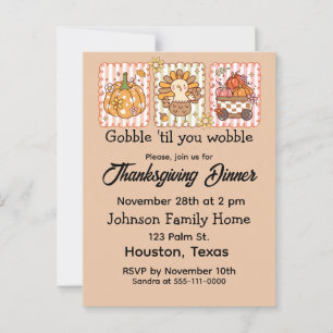 Invitation Whimsgiving Diner