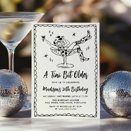 Invitation Whimsical A Tini Bit Anniversaire Fête