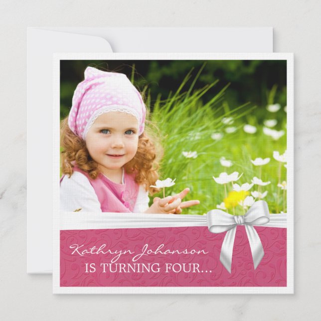 Invitation Whimsical Birthday Party (Devant)