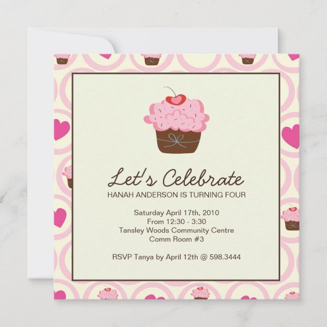 Invitation Whimsical Birthday Party (Devant)