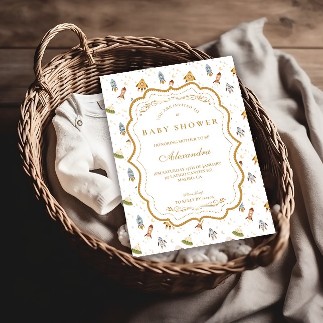 Invitation Whimsical Celestial Safari Baby Shower (Créateur téléchargé)