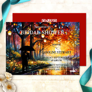 Invitation Whimsical Colorful Fête des mariées artistique