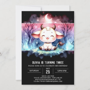 Invitation Whimsical Custom Vache Anniversaire