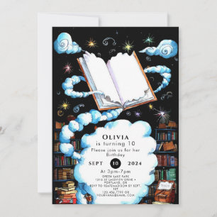 Invitation Whimsical Editable Magic Storybook Anniversaire
