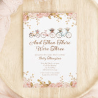Whimsical Floral Vintage Vélo Baby shower