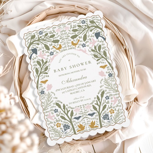 Invitation Whimsical Forest Folk Baby Shower (Créateur téléchargé)