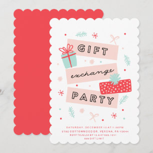 Invitation Whimsical Gift Exchange Party