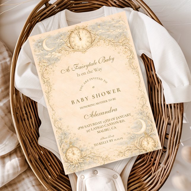 Invitation Whimsical Heirloom Baby Shower (Créateur téléchargé)