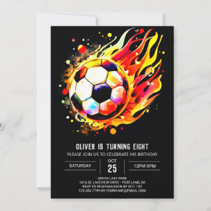 Invitation Whimsical Sports en ligne Football Anniversaire