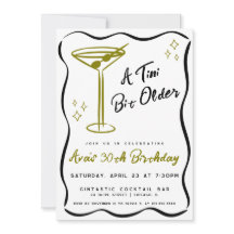 Whimsical Tini Bit Martini Anniversaire