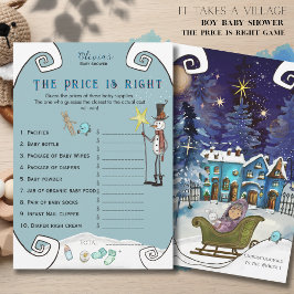 Invitation Whimsical Winter Fairy Price is Right Baby Shower 