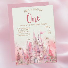 Invitation Whimsical Winter Princess Fairytale Premier annive