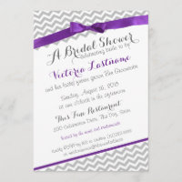 Whimsical Zigzag Purple Fête des mariées