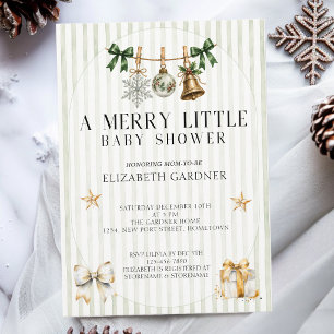 Invitation Whimsicle Vert Une joyeuse petite baby shower