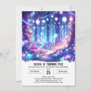 Invitation Whimsy Custom Woodland Digital Anniversaire