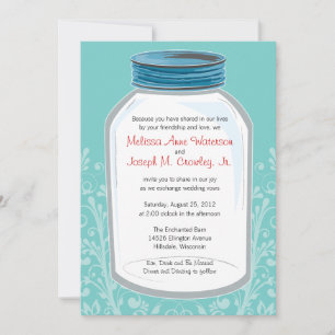 Invitation Whimsy Mason Jar Mariage