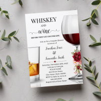 Whiskey et vin avant de faire Couples Douche
