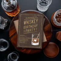 Whiskey Faux Gold Cuir Élégant 50e anniversaire