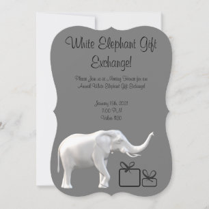 Invitation White Elephant Exchange