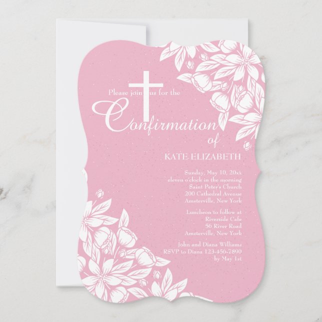 Invitation White Jasmine Invite (Devant)