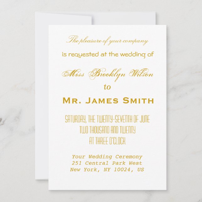 Invitation White Nautical Wedding (Devant)
