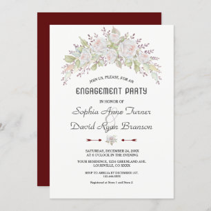 Invitation White Rose Roses Bourgogne