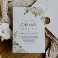 White Winter Peony Floral Nuestra Boda Mariage