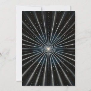 Invitation Whitefire Supernova Cosmic Galaxy Star Blanc Noir