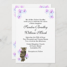 Invitation Whoos Se Marier Mariage unique de Chouette