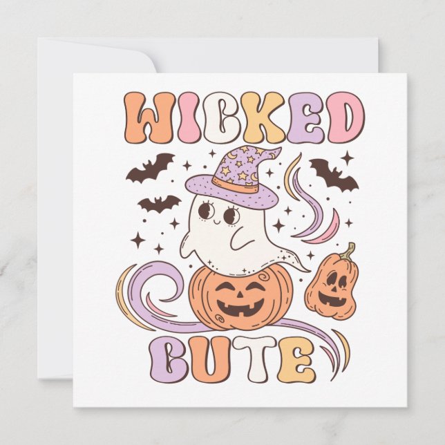 Invitation Wicked Cute Halloween (Devant)