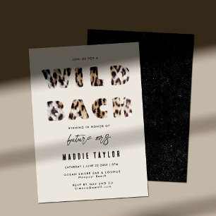 Invitation Wild Bach Leopard Future Mme Bachelorette Party