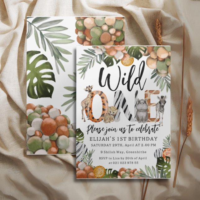 Invitation Wild One 1er anniversaire (Créateur téléchargé)