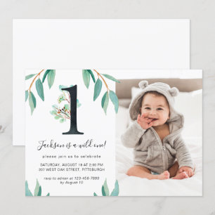 Invitation Wild One 1st Birthday Party Photo