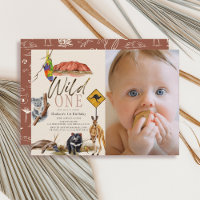 Wild One Australian Animals Photo 1er anniversaire