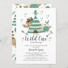 Invitation Wild One Baby shower