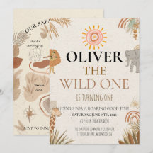 Wild One - Boho Safari First Birthday