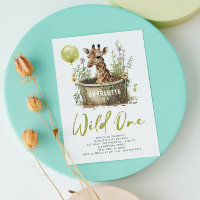 Wild One Cute Giraffe 1er anniversaire Photo Anima