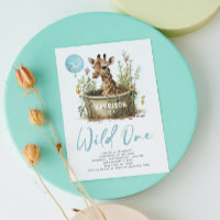 Wild One Cute Giraffe 1er anniversaire Photo Anima