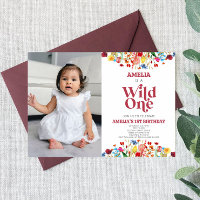 Wild One Fleur sauvage Photo First Birthday Party