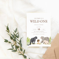 Wild One - Jungle Friends Woodland Anniversaire