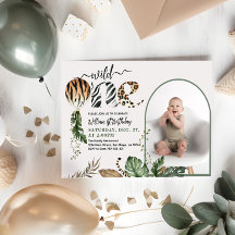 Wild One Modern Photo 1er anniversaire