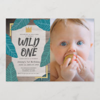 Wild One Wild Things Crown Photo Garçon 1er annive