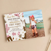 Wild West Rodeo Cowgirl Ranch Anniversaire Photo