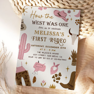 Invitation Wild West Rodeo Ranch Western Anniversaire