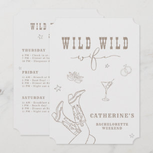 Invitation Wild Wild Wife Bachelorette